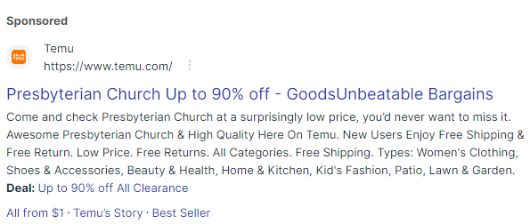Presbyterian Church Up to 90% off - Goods Unbeatable Bargains

Come and check Presbyterian Church at a surprisingly low price, you’d never want to miss it. Awesome Presbyterian Church & High Quality here on Temu…