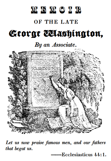Title page of Memoir of the Late George Washington